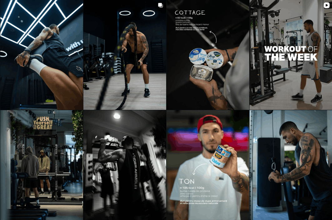 Feed Instagram Mr. Drăghici - Transformări și conținut fitness